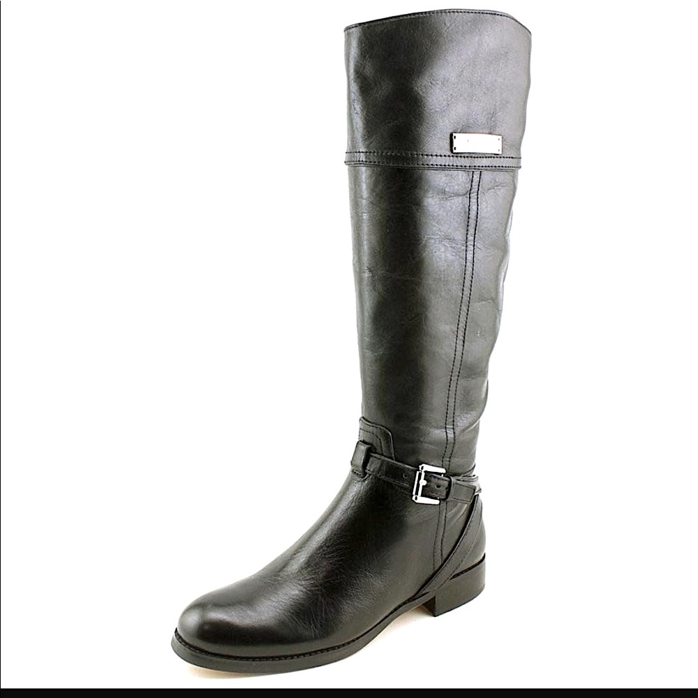 COACH Micha Wide Calf Leather Riding Boot